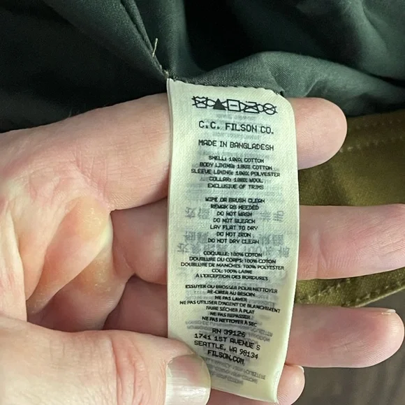 Filson Tin Cloth Work Jacket - Dark tan - Picture 7 of 8